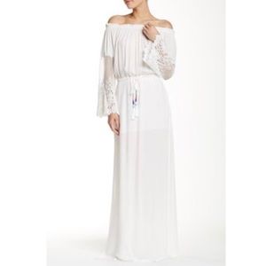 Young,Fabulous&Broke white off the shoulder dress